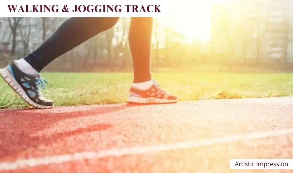 Dedicated Walking and Jogging Track at Mantra One Residences Burgudy Magarpatta